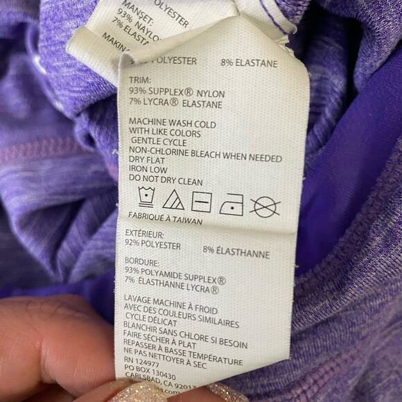 prAna Womens Tori Cutout Cropped Leggings Heathered Purple size Small - Picture 6 of 10